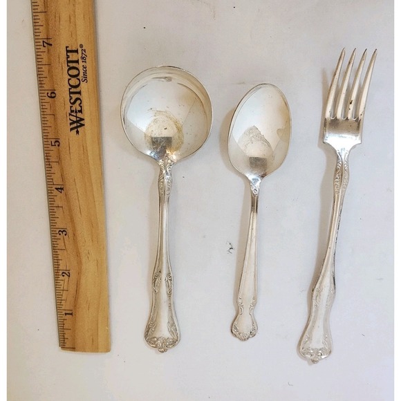 National Imperial Plate Queen Elizabeth Silverplate Flatware 18 Pieces Vintage - Picture 14 of 16